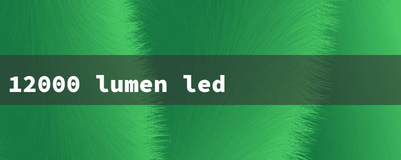 12000 lumen led flood light（Required Lumens for Flood Light）