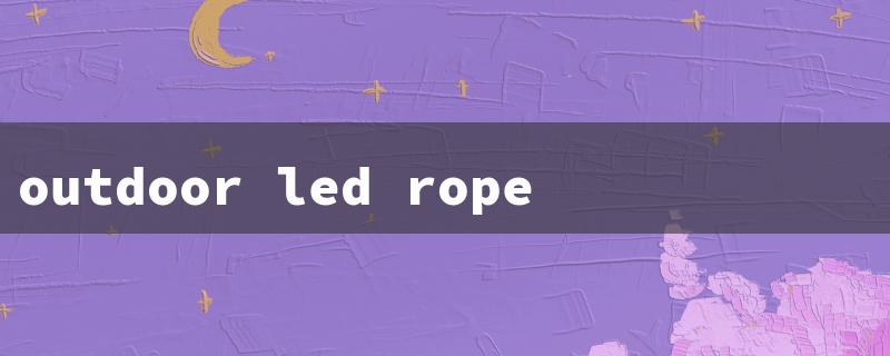 outdoor led rope lighting（Color Changing LED Rope）