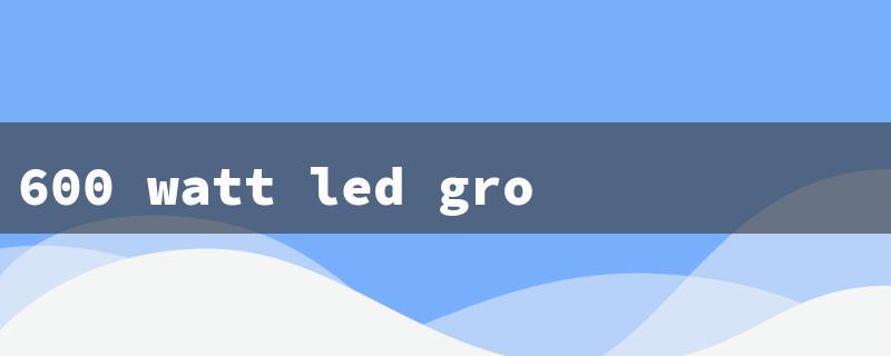 600 watt led grow lights（600W LED Grow Lights）